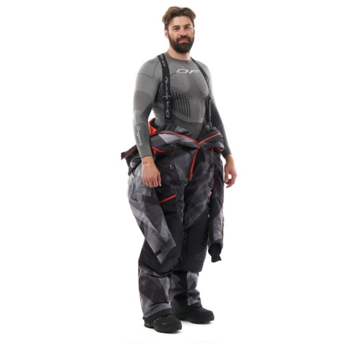 Комбинезон снегоходный Dragonfly Extreme MAN Camo - Grey Утепленный