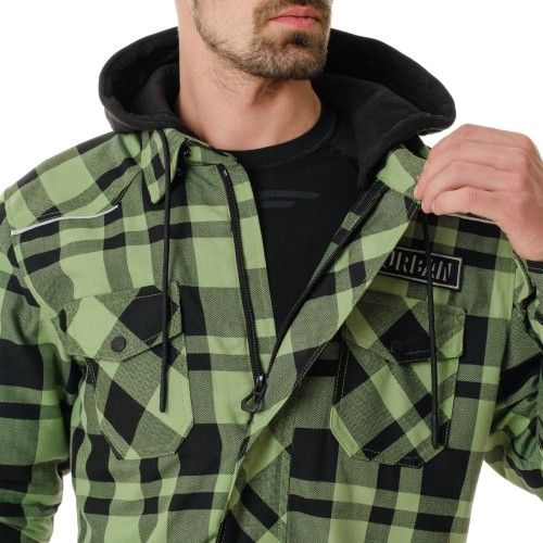 Dragonfly Моторубашка Streetfighter Green с защитой 2024