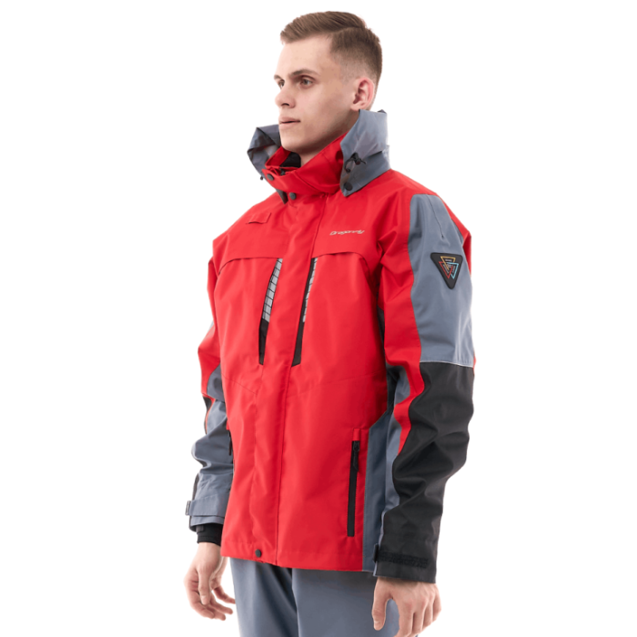 Мембранная куртка Dragonfly QUAD PRO Red - Grey 2024