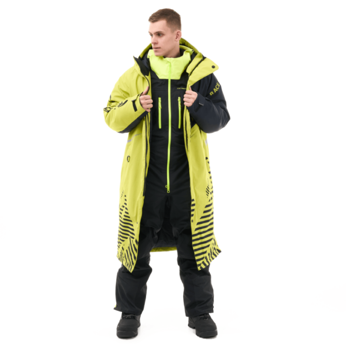 Плащ зимний Dragonfly RACE COAT Man Lime-Black 2025