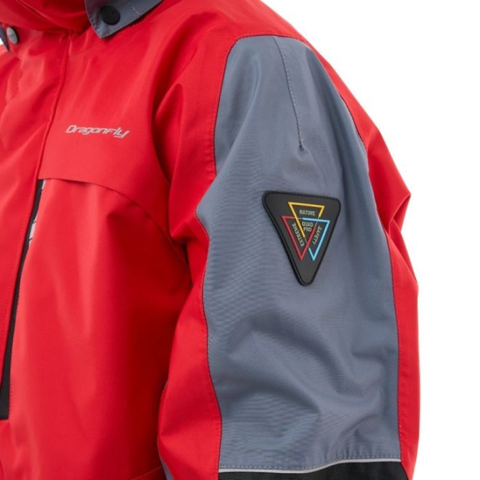 Мембранная куртка Dragonfly QUAD PRO Red - Grey 2024