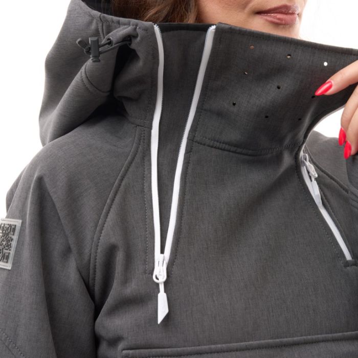 Dragonfly Куртка-анорак сноубордическая UKTUS Woman Graphite Melange
