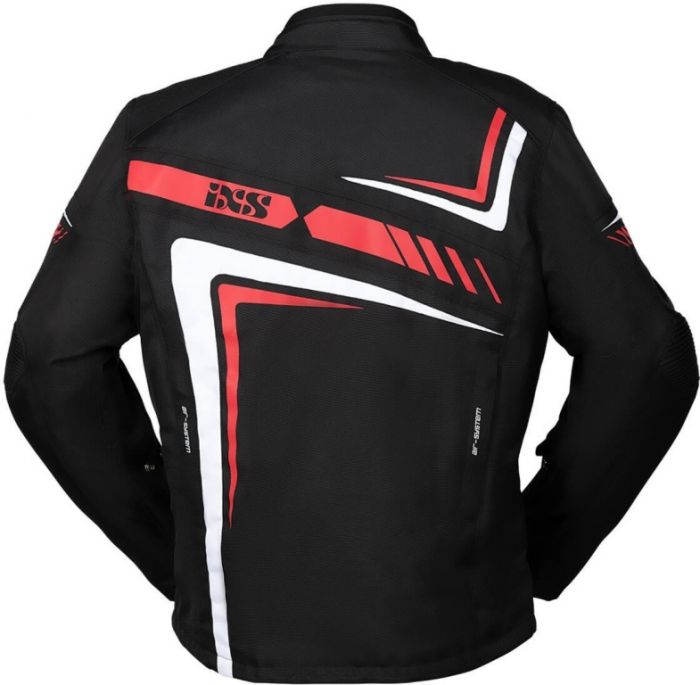 Мотокуртка текстильная IXS Sports Jacket RS-400-ST, Черный/Красный