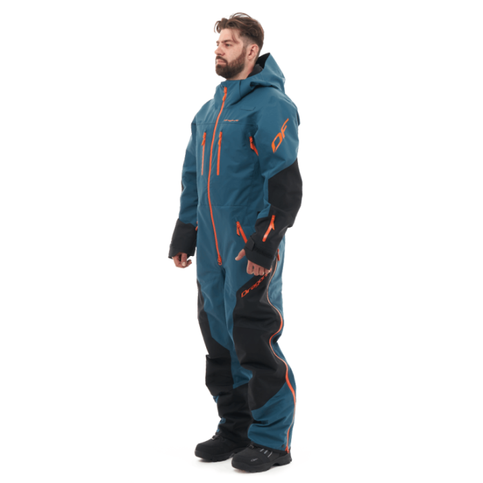 Снегоходный комбинезон Dragonfly SuperLight 3L MAN 2024 Dark Ocean-Orange